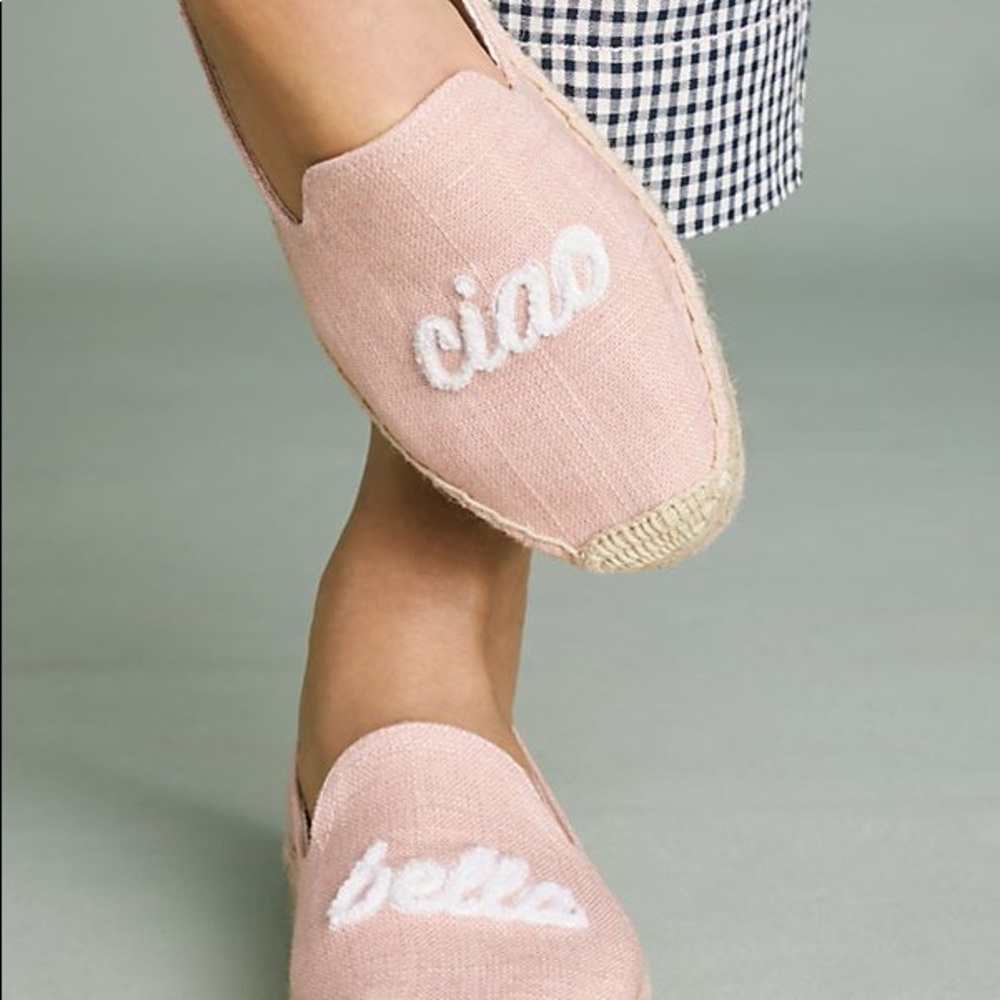 Soludos light pink Ciao Bella espadrilles 7.5